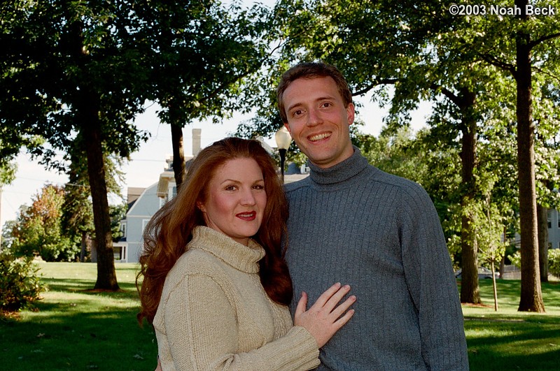September 14, 2003: Noah and Roz engagement photo