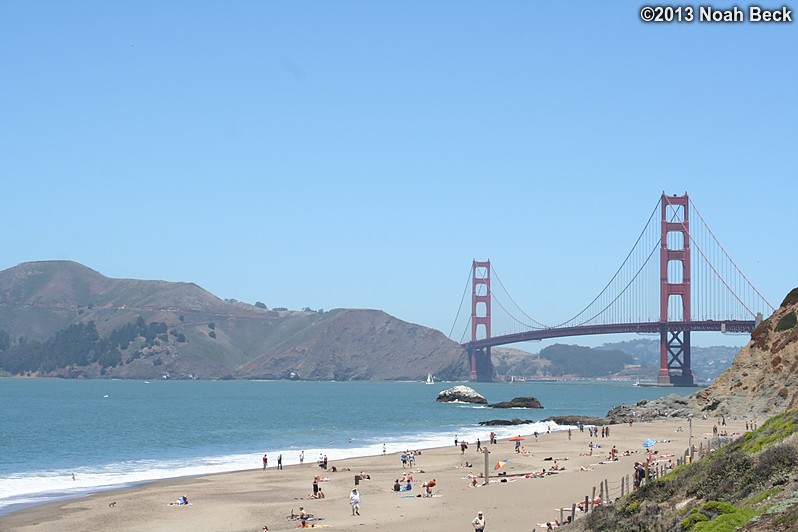 June 29, 2013: North Baker Beach and the Golden Gate Bridge