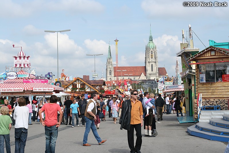 September 25, 2009: Oktoberfest grounds with St. Paul church in background