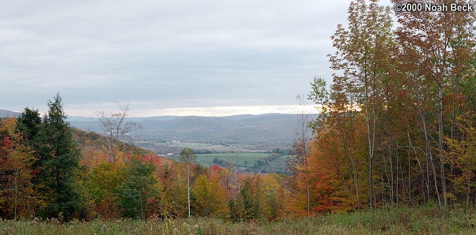 October 7, 2000: Overlooking the valley to the southeast of Mt. Greylock