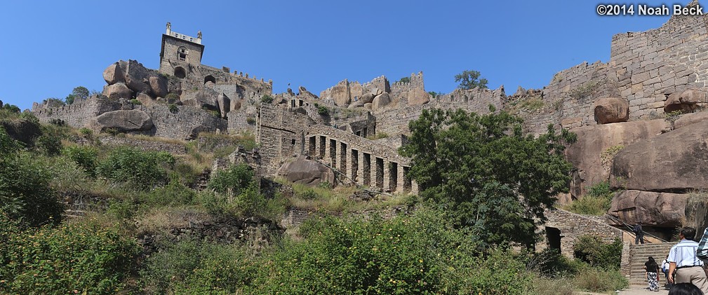 December 7, 2014: Panorama looking up at Durbur Hall