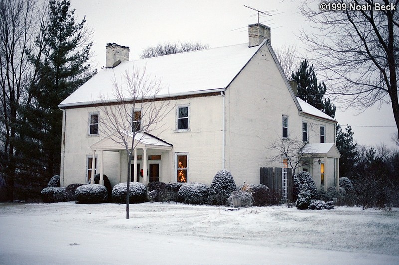 December 27, 1999: My parents&#39; house after a light snow