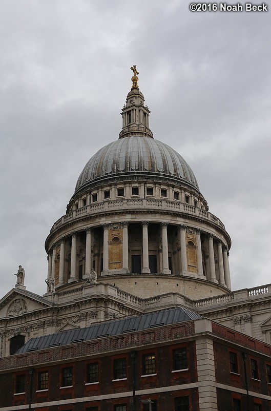 October 19, 2016: Part of St Paul&#39;s Cathedral
