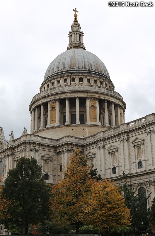 October 19, 2016: Part of St Paul&#39;s Cathedral