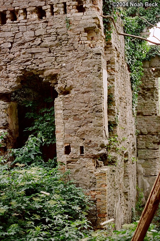 July 3, 2004: Part of the wing that has not been restored.
