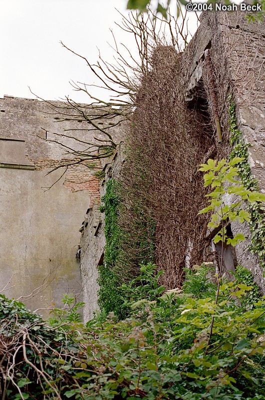 July 3, 2004: Part of the wing that has not been restored.