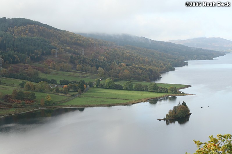 October 22, 2006: Queens View over Loch Tummel in Perthshire, Scotland