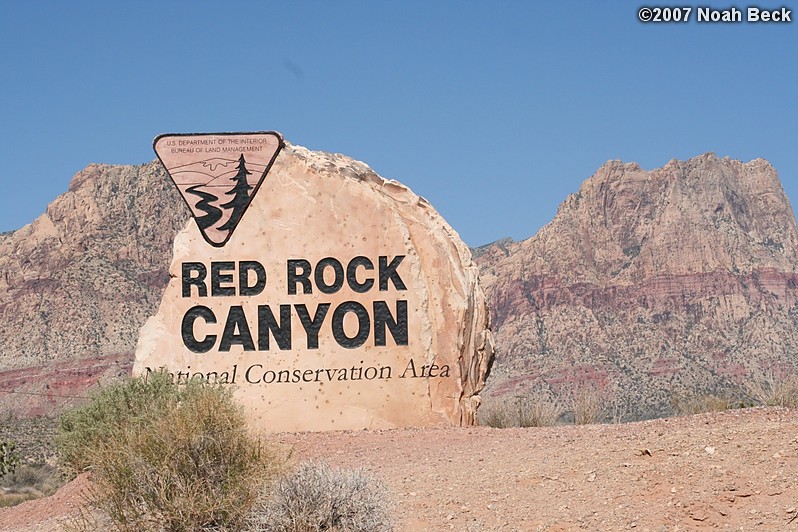 April 1, 2007: Red Rock Canyon landscape