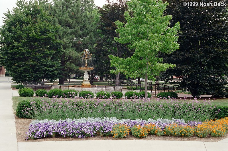 July 17, 1999: The restored fountain in front of the University Building.