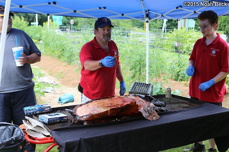 July 26, 2015: Rich and Ricky and the roasted pig