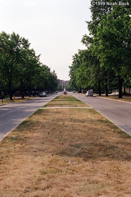July 17, 1999: The road from Cary Quad to the Engineering mall.