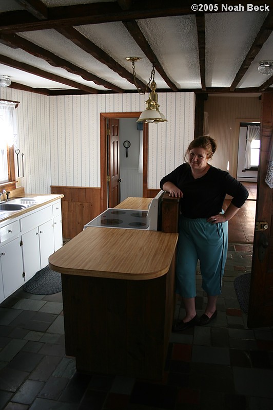 November 1, 2005: Rosalind at the new kitchen island
