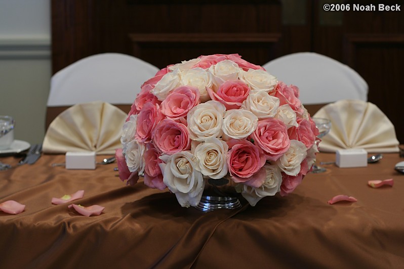 September 17, 2006: rose centerpiece