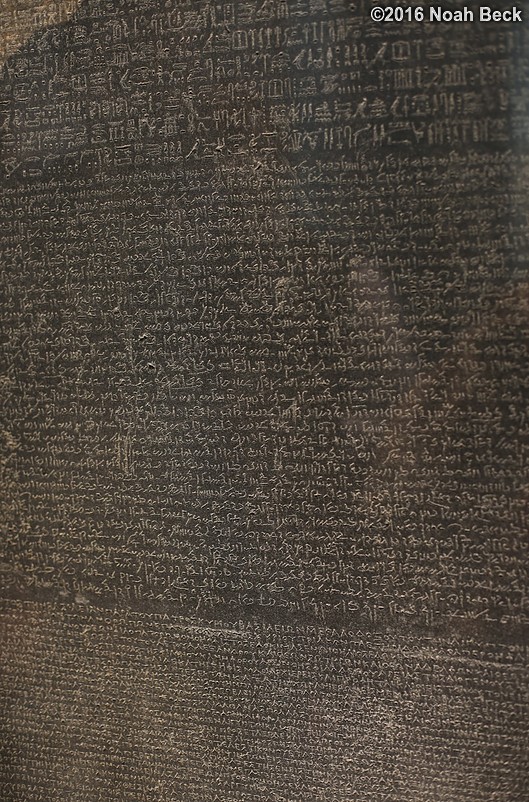 October 17, 2016: The Rosetta Stone, a decree in three scripts