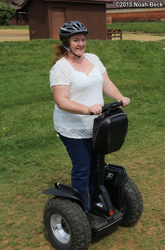 April 12, 2015: Roz on the off-road Segway