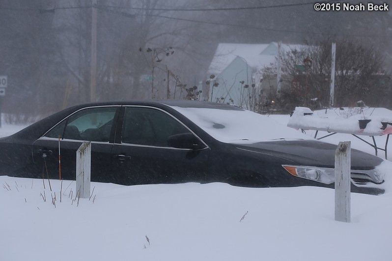 January 27, 2015: Roz&#39;s car the morning of the blizzard
