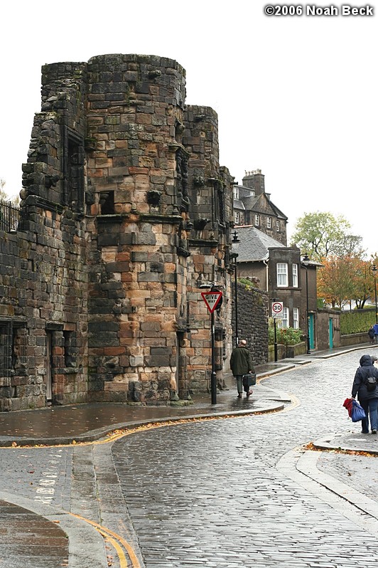 October 27, 2006: The ruins of Mar&#39;s Wark just downhill from Stirling Castle