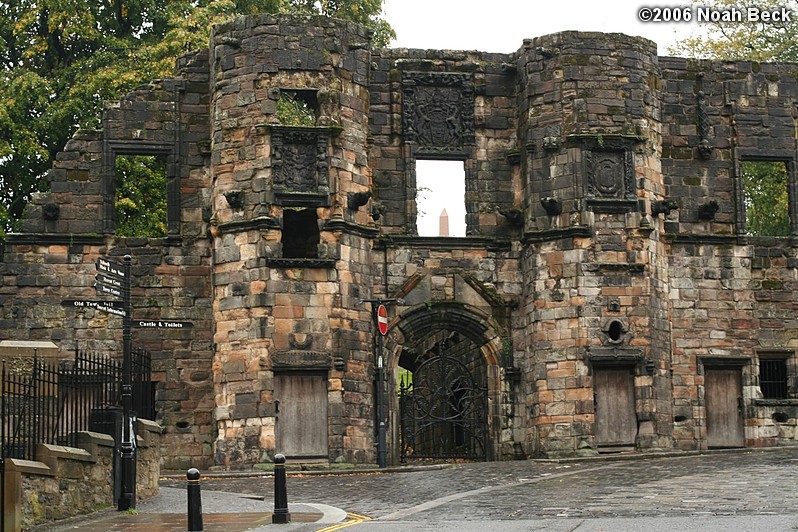 October 27, 2006: The ruins of Mar&#39;s Wark just downhill from Stirling Castle