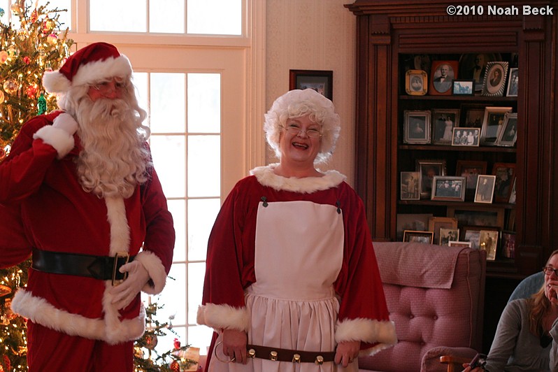 December 26, 2010: Santa and Mrs. Claus visit the Beck cousins