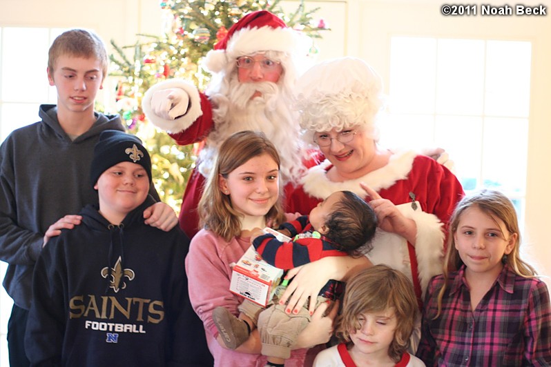 December 26, 2011: Santa and Mrs. Claus vist the Beck Farm