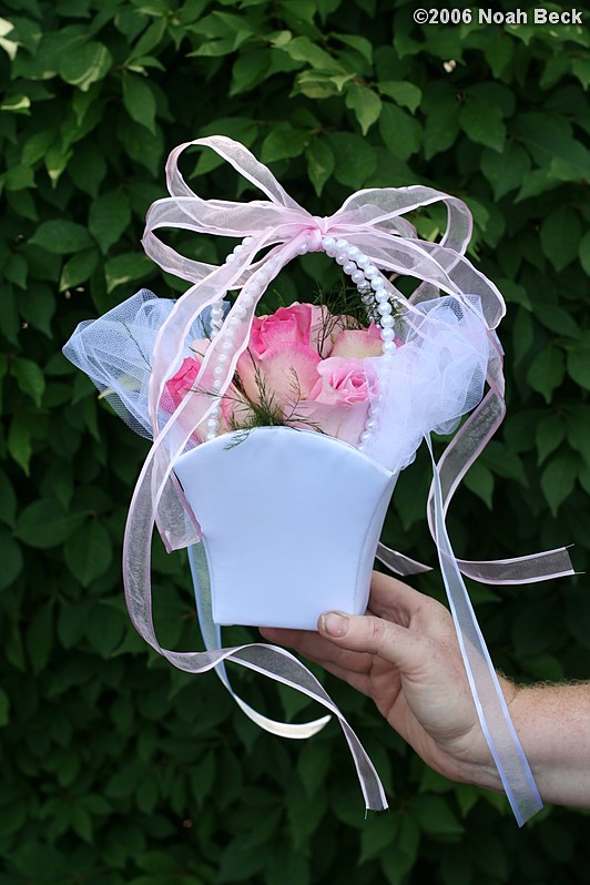 July 1, 2006: small hand-held basket for a flower girl