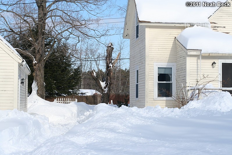 January 27, 2011: snow piled high at the house