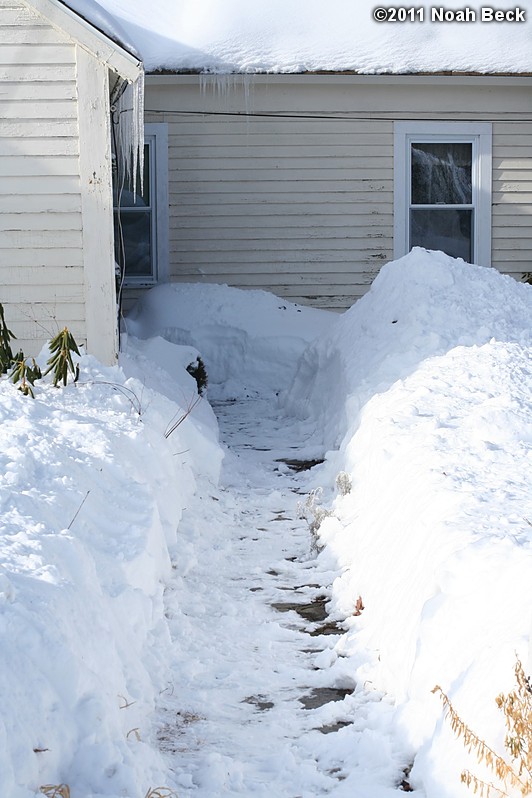 January 27, 2011: snow piled high at the house