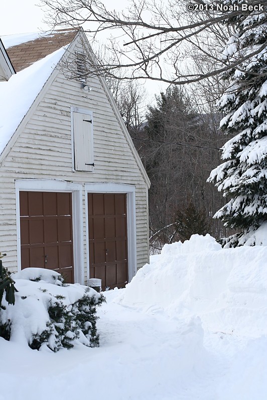 February 9, 2013: Snow piles in front of the house