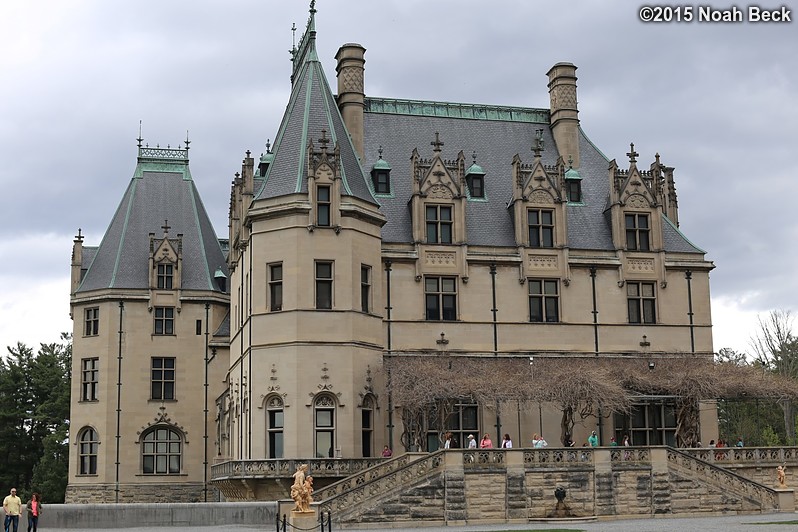 April 10, 2015: South side of Biltmore House