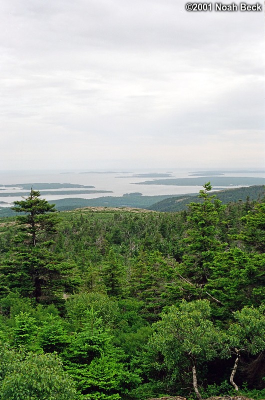 June 29, 2001: Looking southwest from Cadillac Mountain