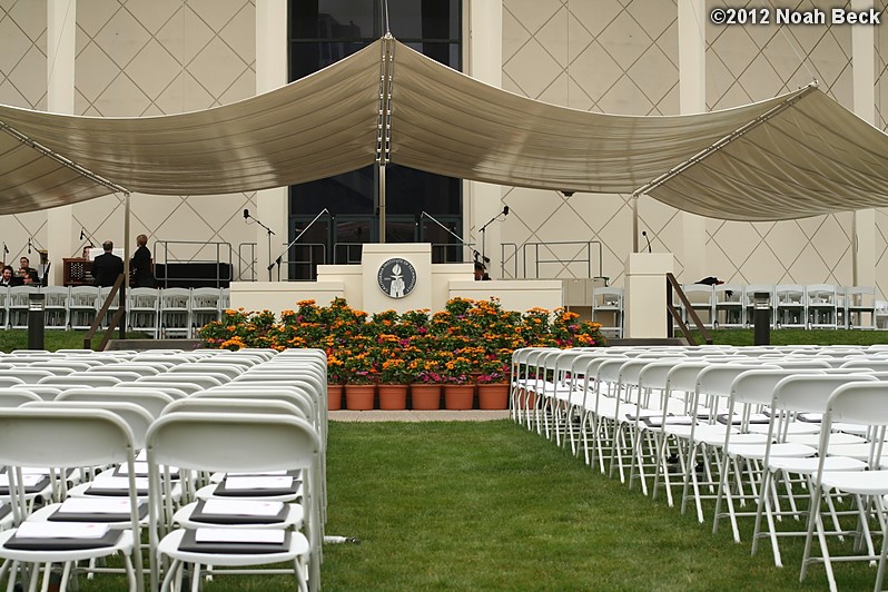 June 15, 2012: the stage is set for commencement