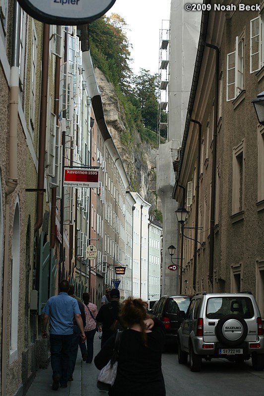 September 23, 2009: A street in Salzburg
