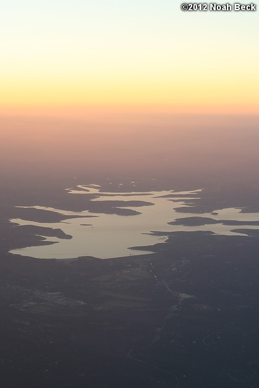 November 1, 2012: near sunset over a lake