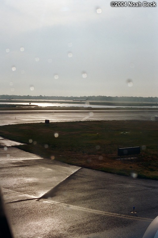 July 2, 2004: Taxi for takeoff from Logan airport