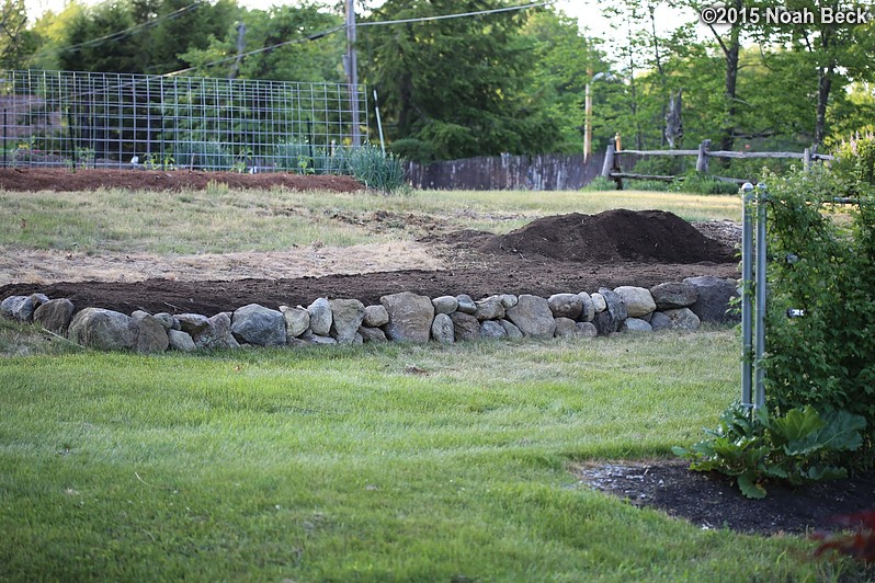 May 30, 2015: New terrace bed for squash