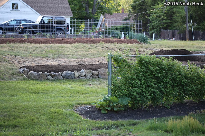 May 30, 2015: New terrace bed for squash