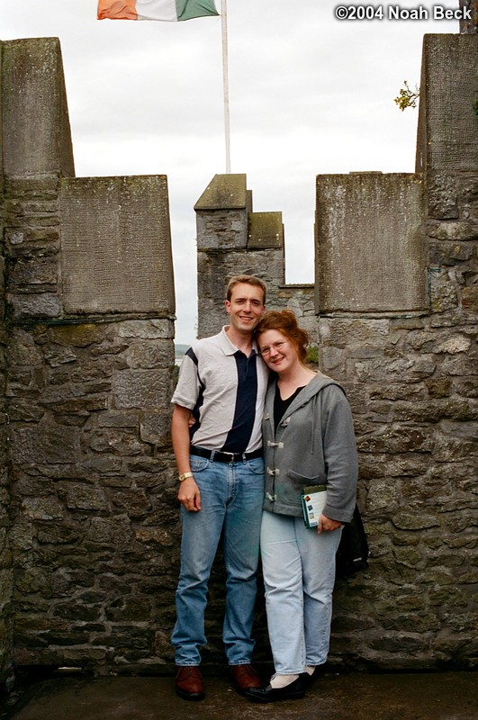 July 3, 2004: This is us at the top of a part of Bunratty Castle.
