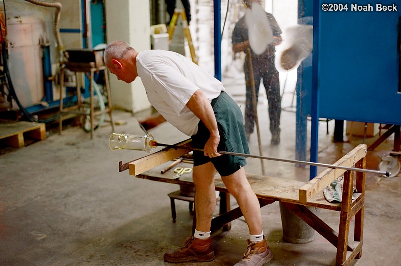 July 6, 2004: We toured the Waterford Crystal factory.