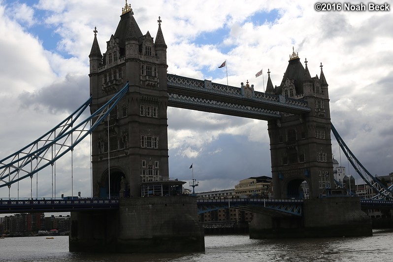 October 19, 2016: Tower Bridge from the Tower of London