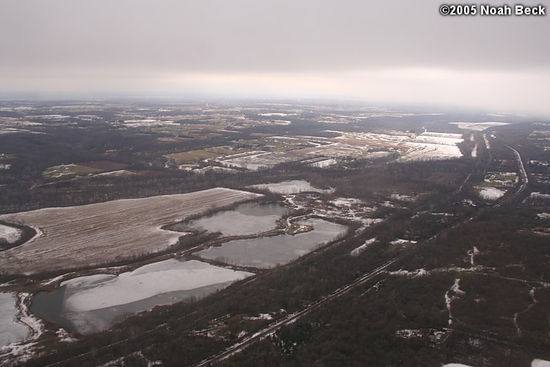 December 26, 2005: View from the airplane on our way to the Dayton Airport