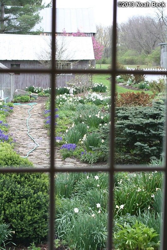 April 19, 2013: View of gardens from the addition at my parents&#39; house