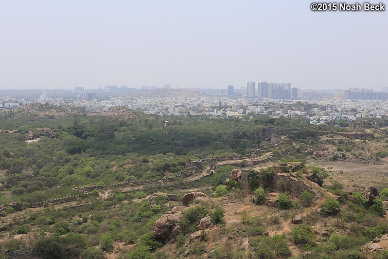 April 26, 2015: View from Golconda Fort