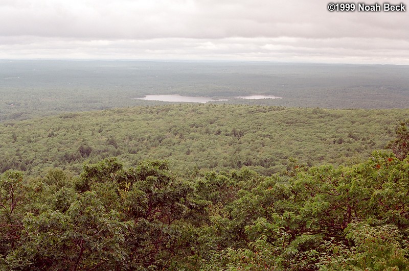 August 22, 1999: View from partway up Wachusett Mountain