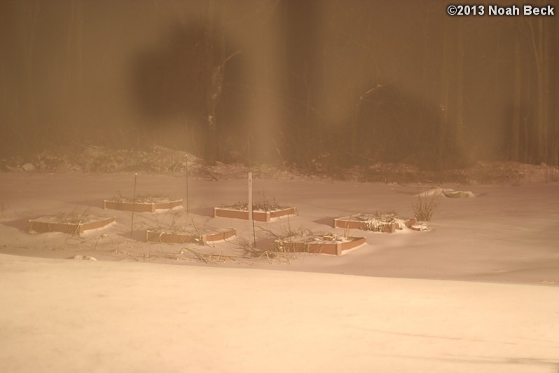 February 8, 2013: Looking through a window over the back yard during Nemo (2013 blizzard).  Images taken every 15 minutes.  Video version here.