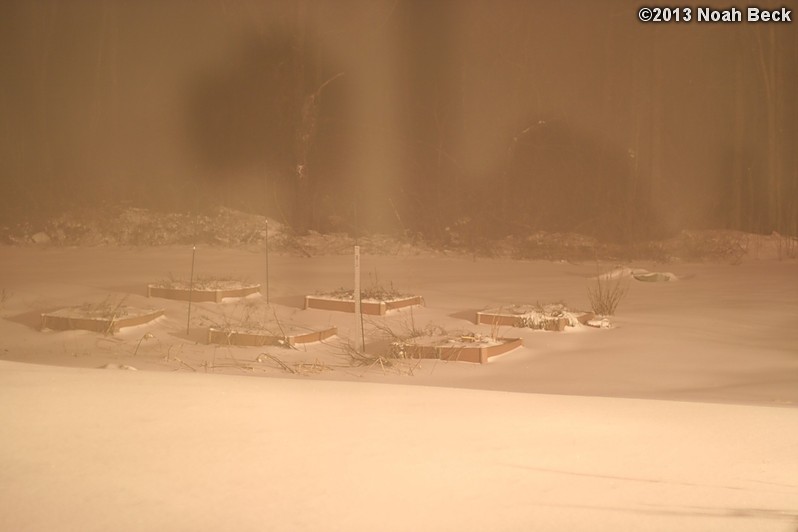 February 8, 2013: Looking through a window over the back yard during Nemo (2013 blizzard).  Images taken every 15 minutes.  Video version here.