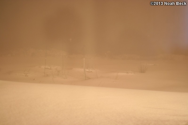 February 9, 2013: Looking through a window over the back yard during Nemo (2013 blizzard).  Images taken every 15 minutes.  Video version here.