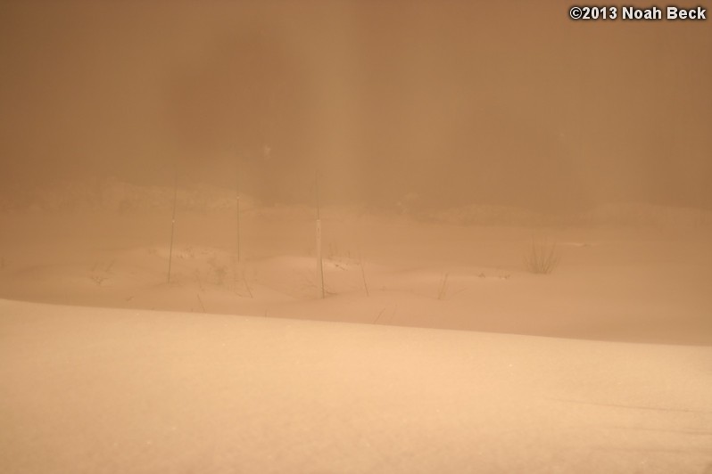 February 9, 2013: Looking through a window over the back yard during Nemo (2013 blizzard).  Images taken every 15 minutes.  Video version here.