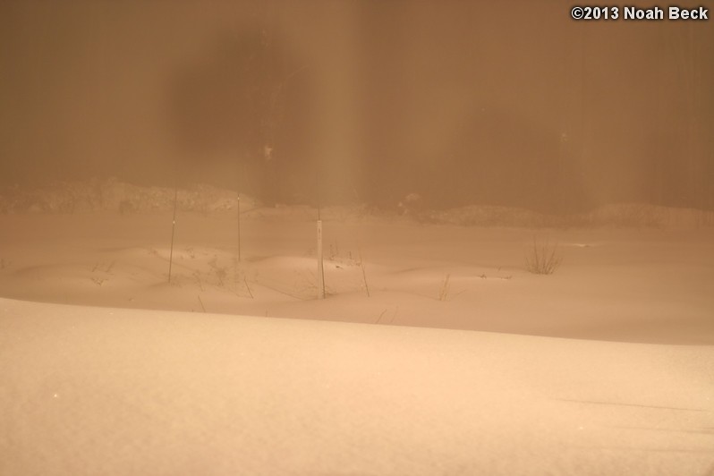 February 9, 2013: Looking through a window over the back yard during Nemo (2013 blizzard).  Images taken every 15 minutes.  Video version here.