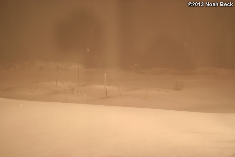 February 9, 2013: Looking through a window over the back yard during Nemo (2013 blizzard).  Images taken every 15 minutes.  Video version here.