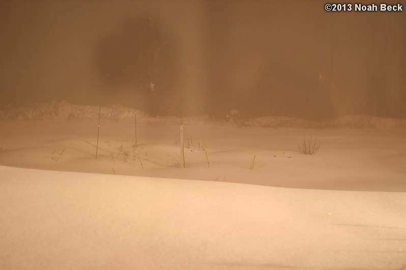 February 9, 2013: Looking through a window over the back yard during Nemo (2013 blizzard).  Images taken every 15 minutes.  Video version here.